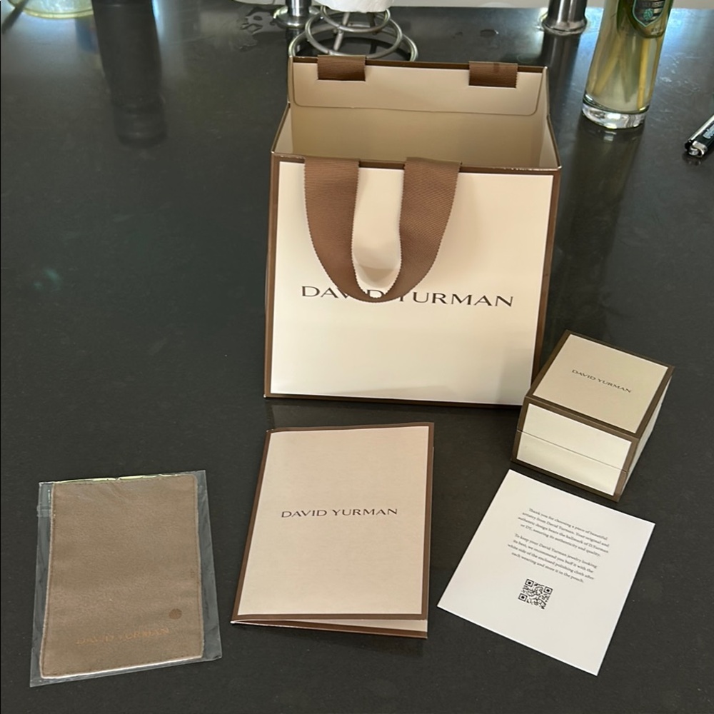 David Yurman bag, box and card